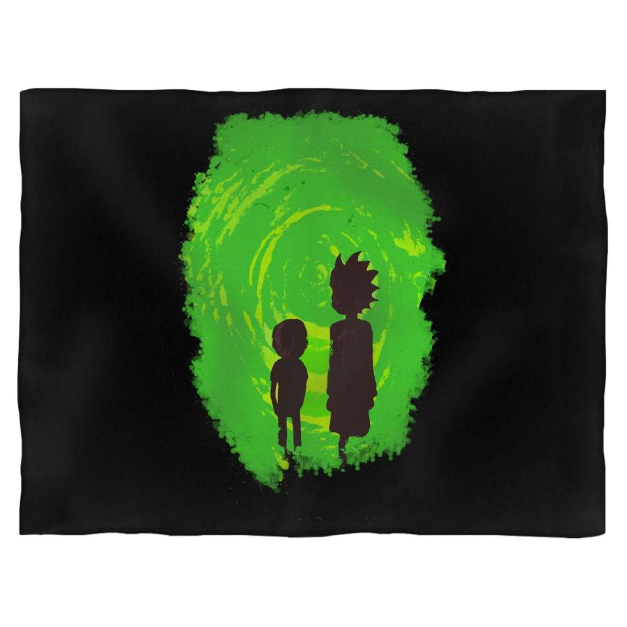 Rick And Morty Portal Blanket