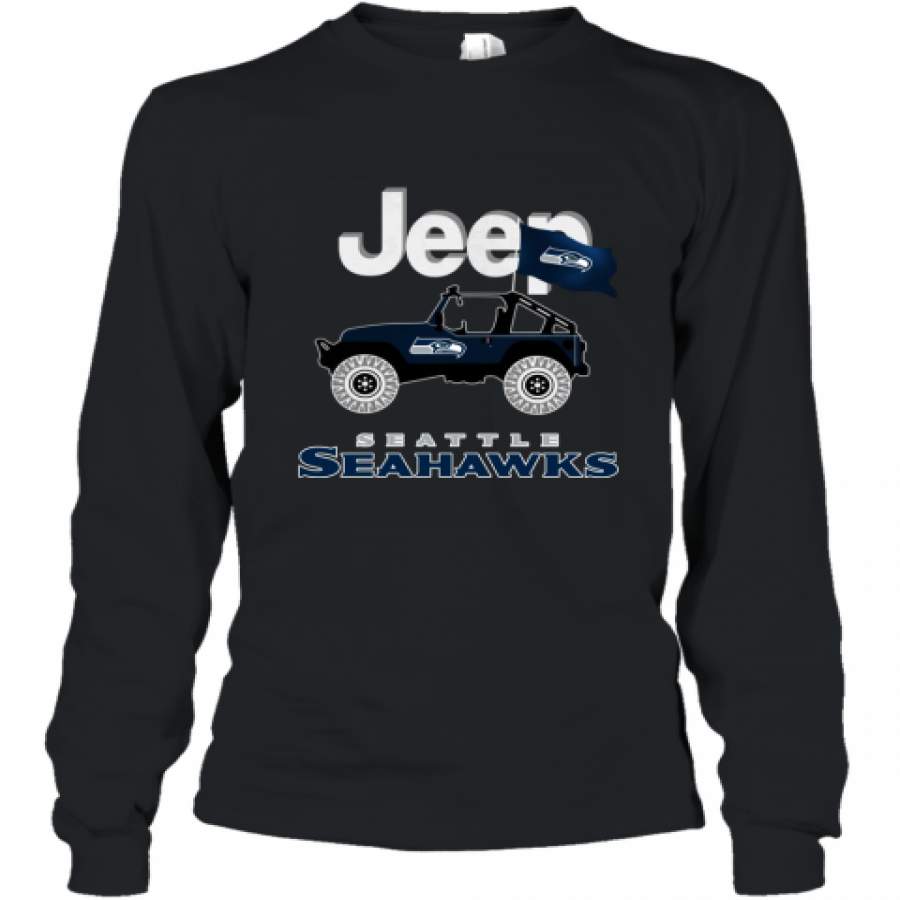 Jeep Seattle Seahawks shirt Long Sleeve T-Shirt