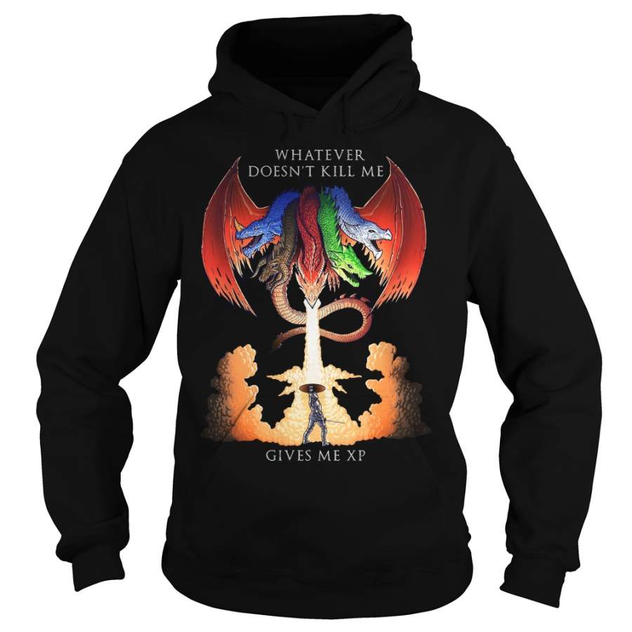 Five Headed Dragon whatever doesn’t kill me give me XP – Hoodie