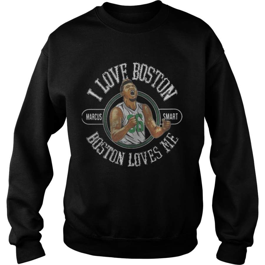 Jay King I Love Boston Boston Loves Me Sweatshirt