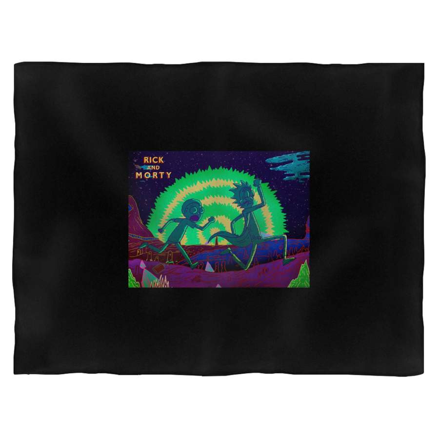 Rick And Morty Run Blanket