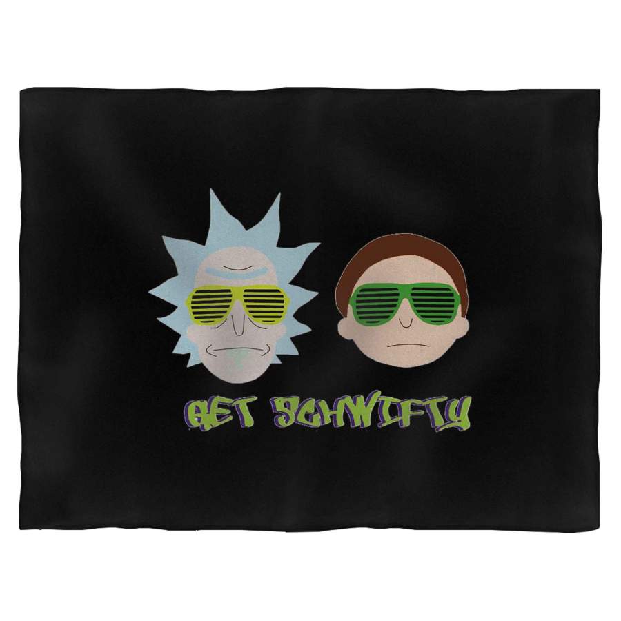 Rick And Morty Shirt Get Schwifty Blanket