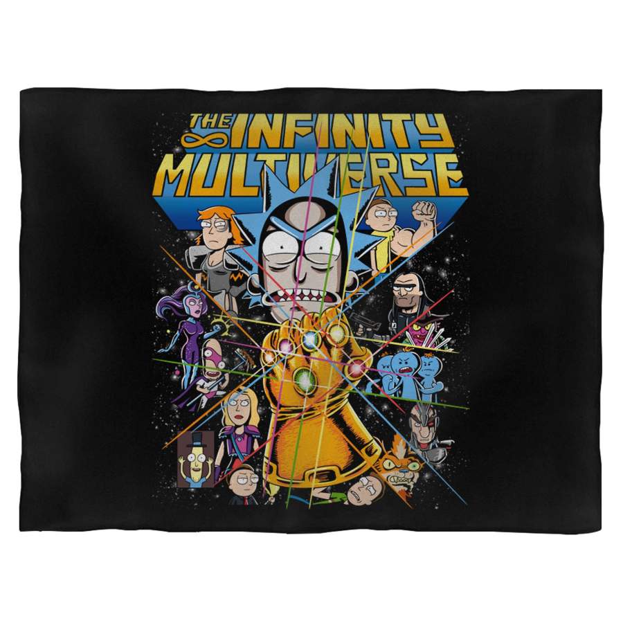 Rick And Morty Infinity War Combo Blanket