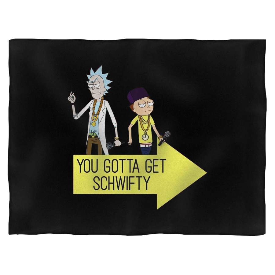 Rick And Morty Shirt Get Schwifty Go Blanket