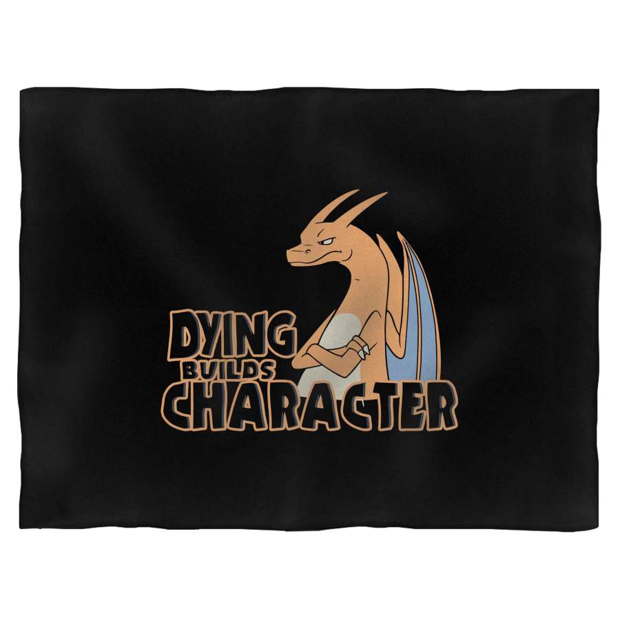 Pokemon Charizard Dying Builds Character Blanket