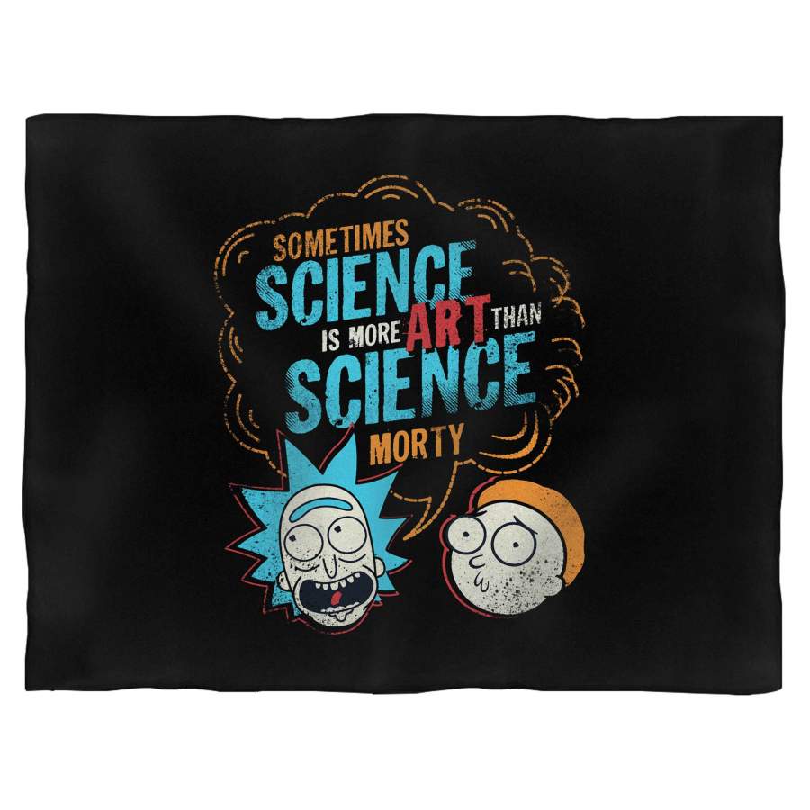 Rick And Morty Science Art Blanket