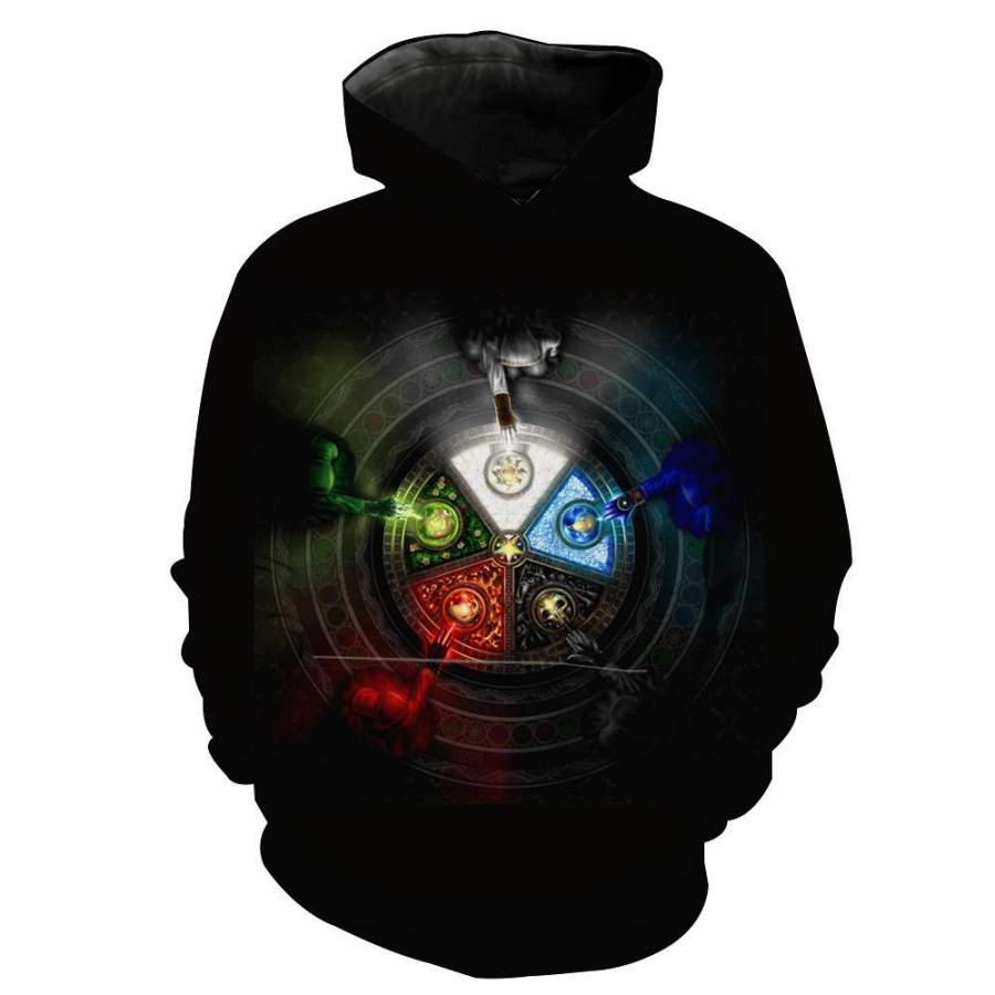 Magic the Gathering Hoodie – Five Mana Color Hoodie