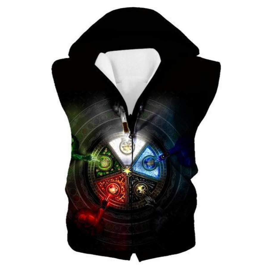 Magic the Gathering Hooded Tank – Five Mana Color Hoodie