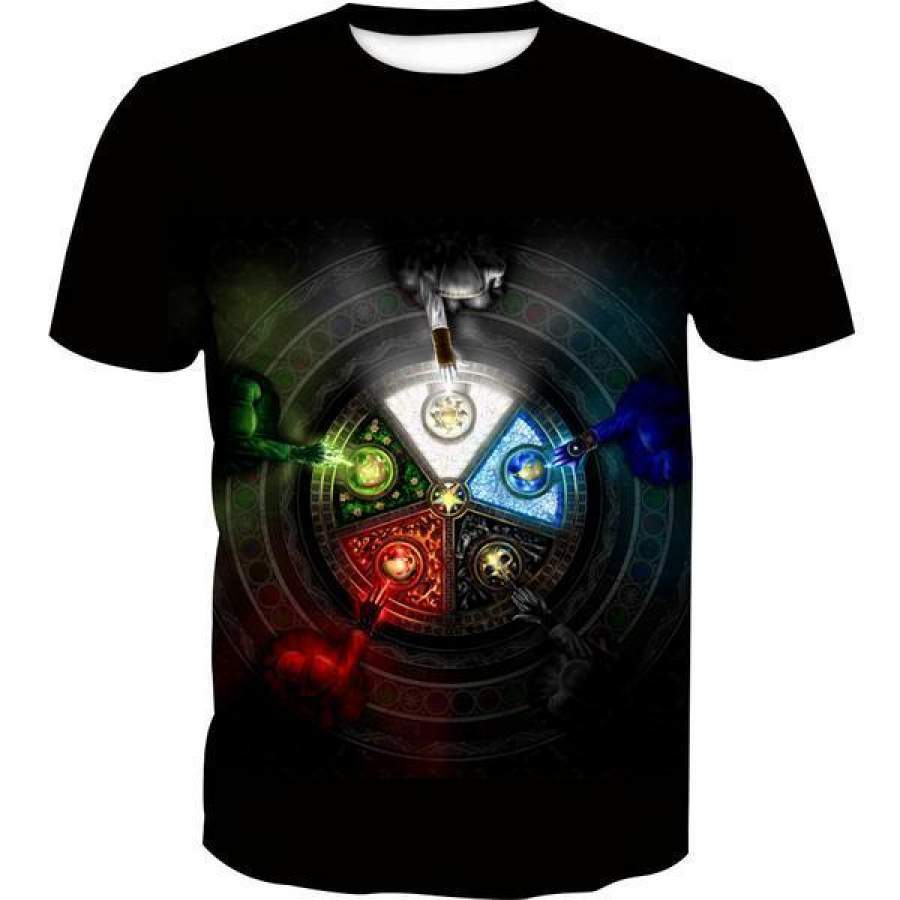 Magic the Gathering T-Shirt – Five Mana Color Shirts