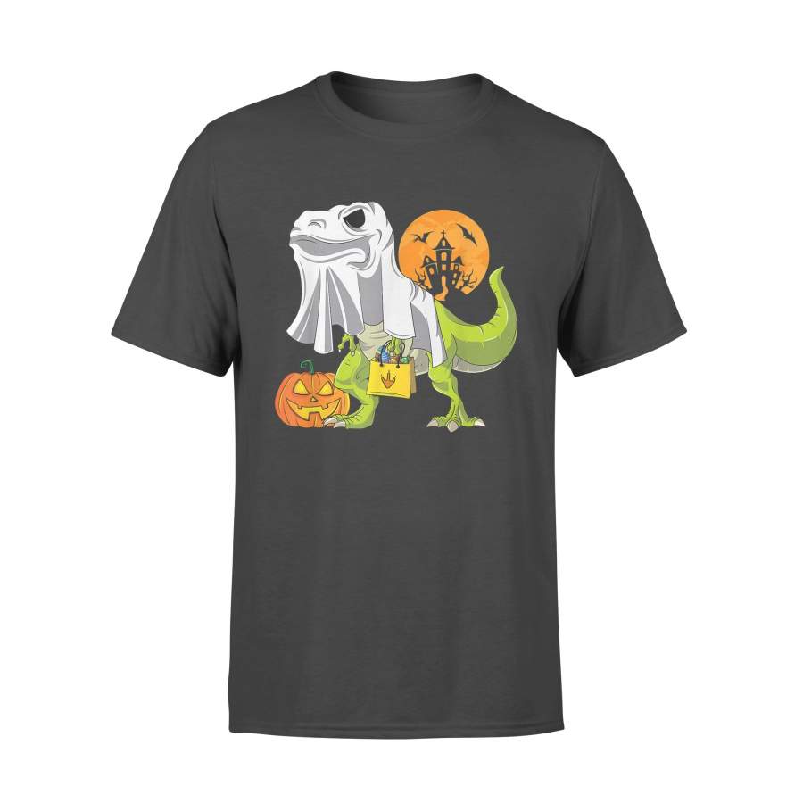 Ghost Dinosaur Funny Halloween T Rex Shirt For Boys Costume – Standard T-shirt