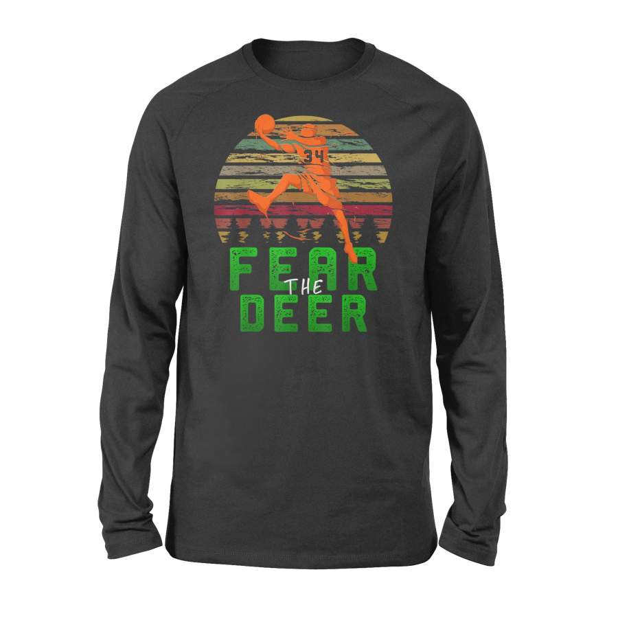 Fear The-Deer Gift For Milwaukee Basketball Bucks Fans 34 – Standard Long Sleeve