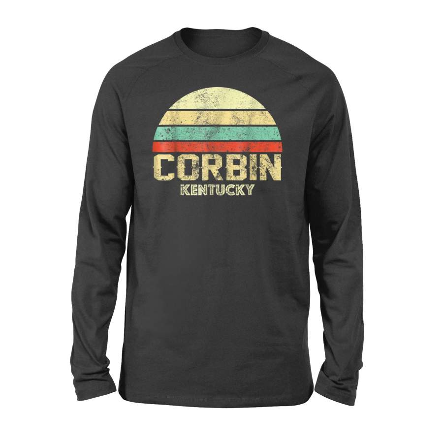 Corbin KY Kentucky Vintage Retro Sunset Tee T Shirt – Standard Long Sleeve