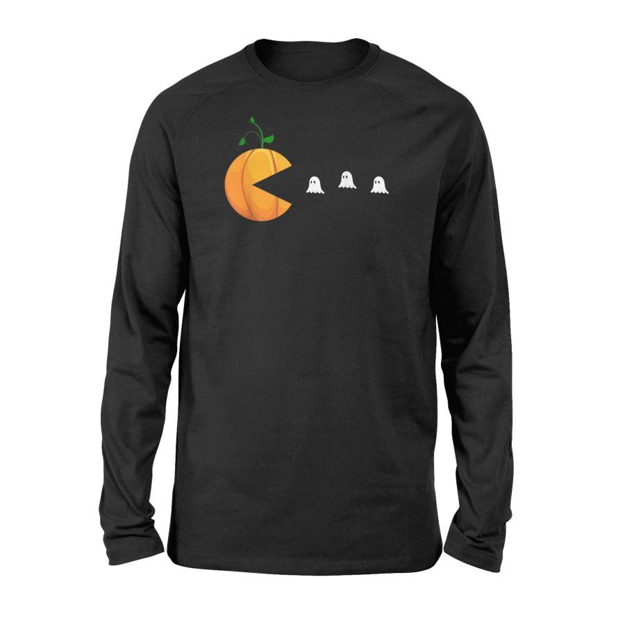 Funny Halloween Pumpkin Ghosts T-Shirt – Standard Long Sleeve