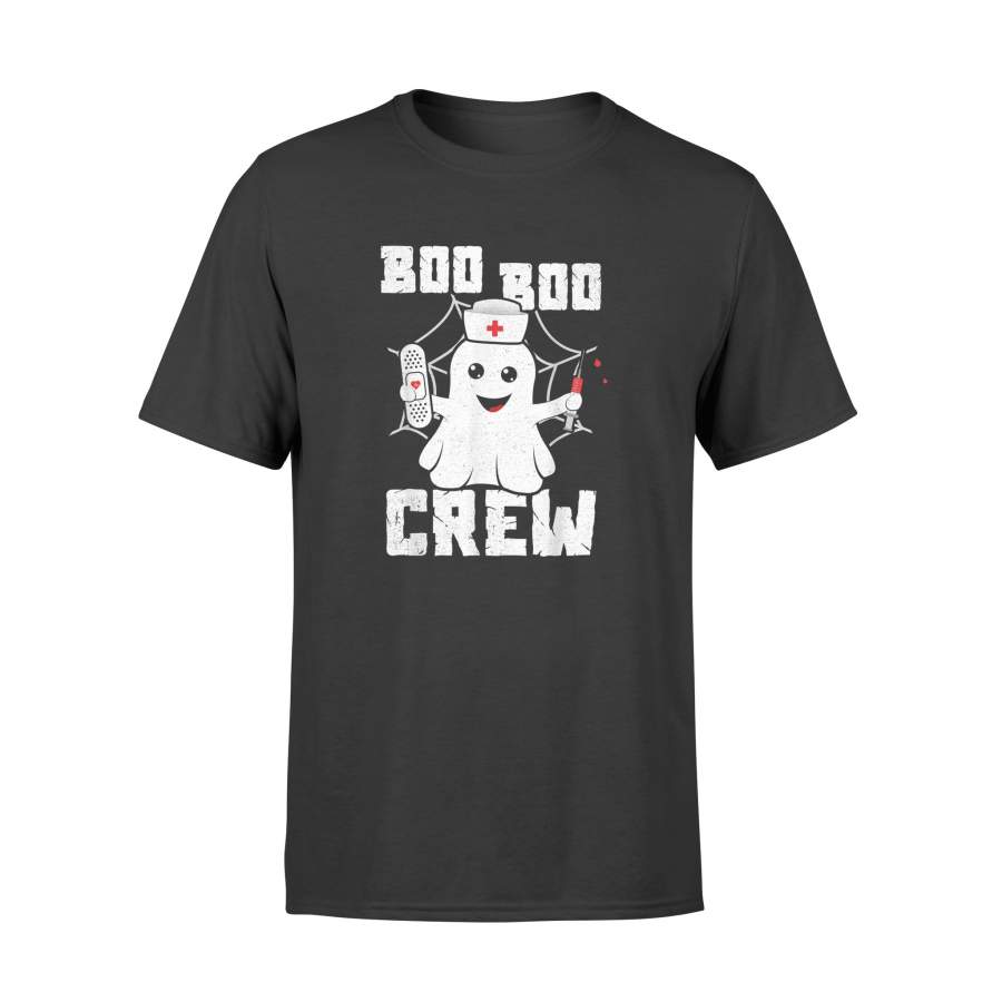 Halloween T-Shirt – Boo Boo Crew Shirt Ghost Nurse Costume Girls Funny – Standard T-shirt