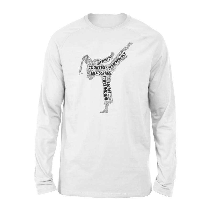 Five Tenets Of Taekwondo Shirt – Standard Long Sleeve