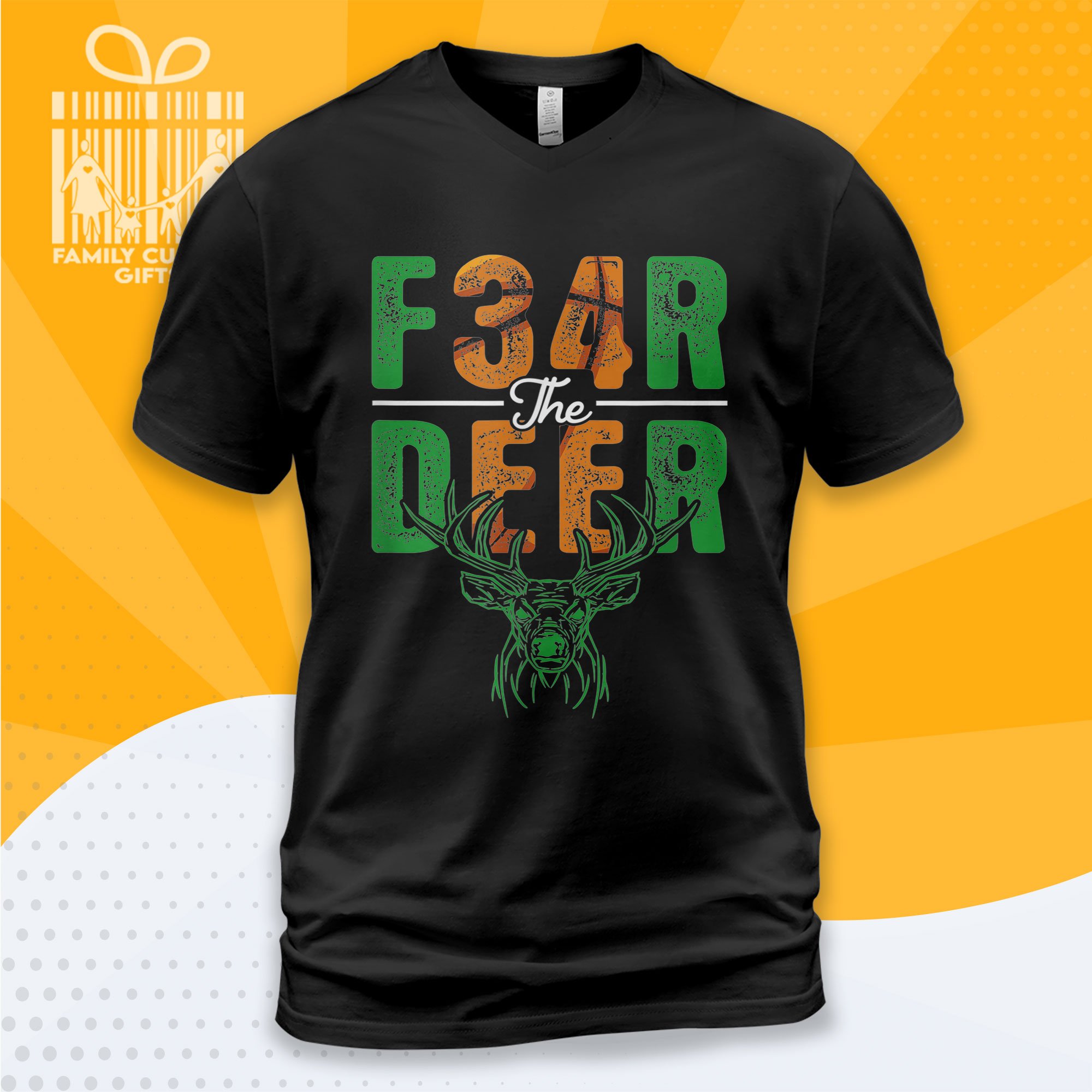 Fear Deer, Milwaukee Basketball And Hunting Unisex V Neck T Shirts For Men Women