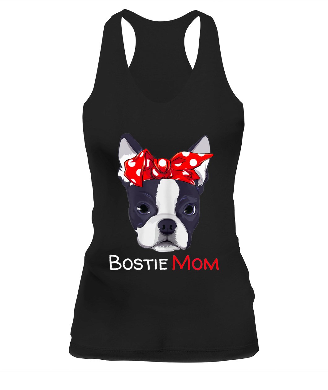 Boston Terrier Mom Bostie Women Girls Tank Top for Women