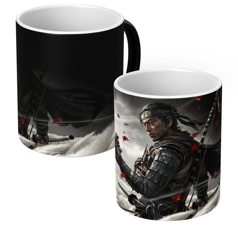 Ghost Of Tsushima – Heat Changing Magic Mug Cup Tea Coffee Gift