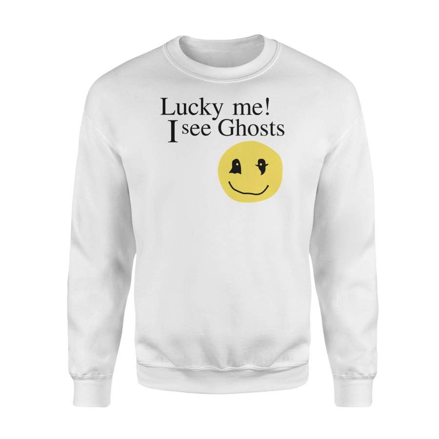 Lucky me I see Ghosts – Standard Fleece Sweatshirt Trending