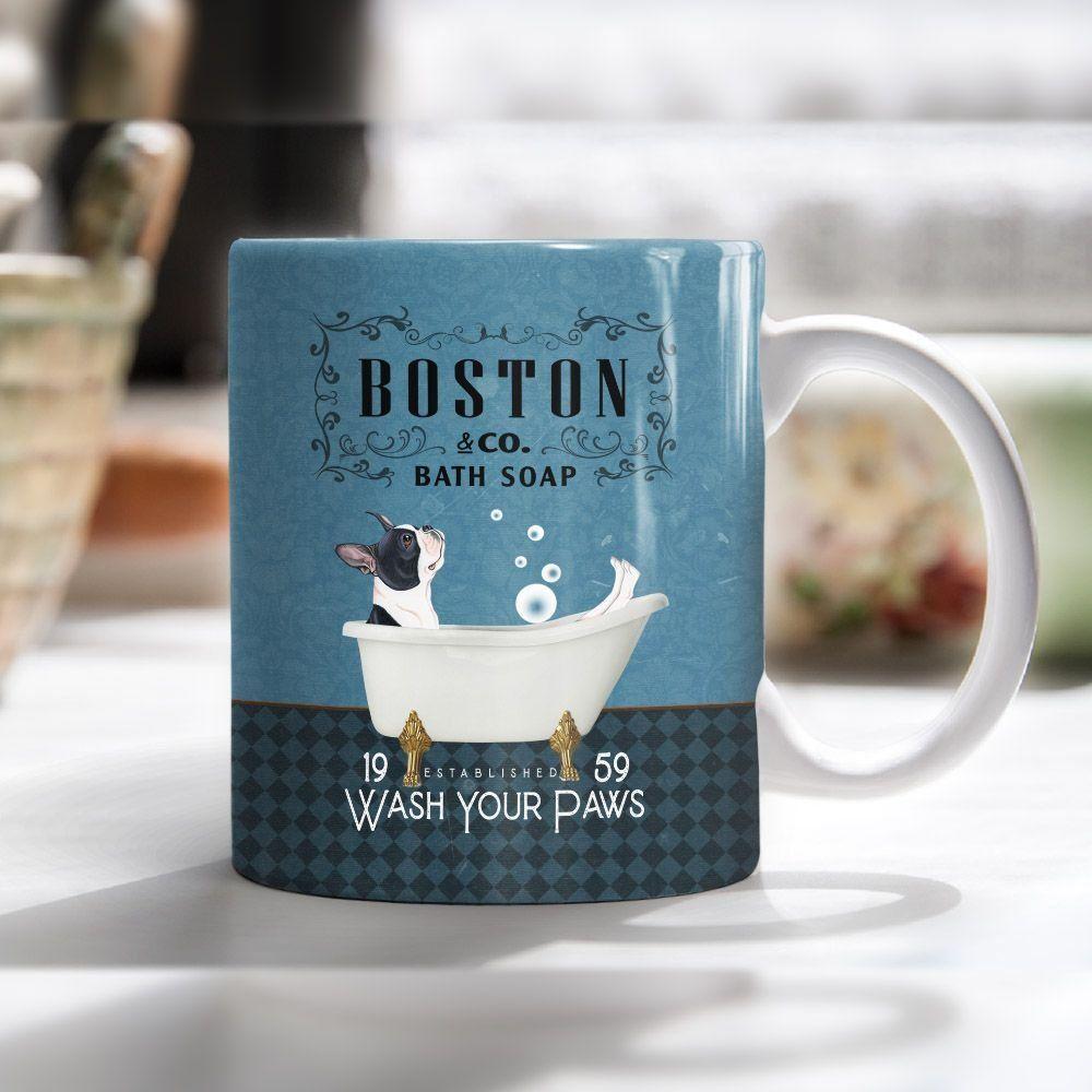 GGL2003051136 Boston Terrier Bath Soap Company Mug Dog Lovers