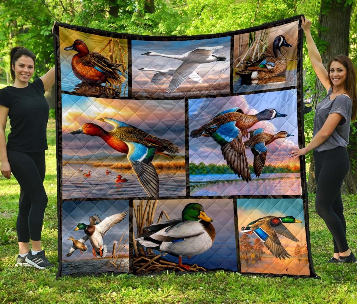 Duck Lovers Waterfowl Hunting Quilt 06896