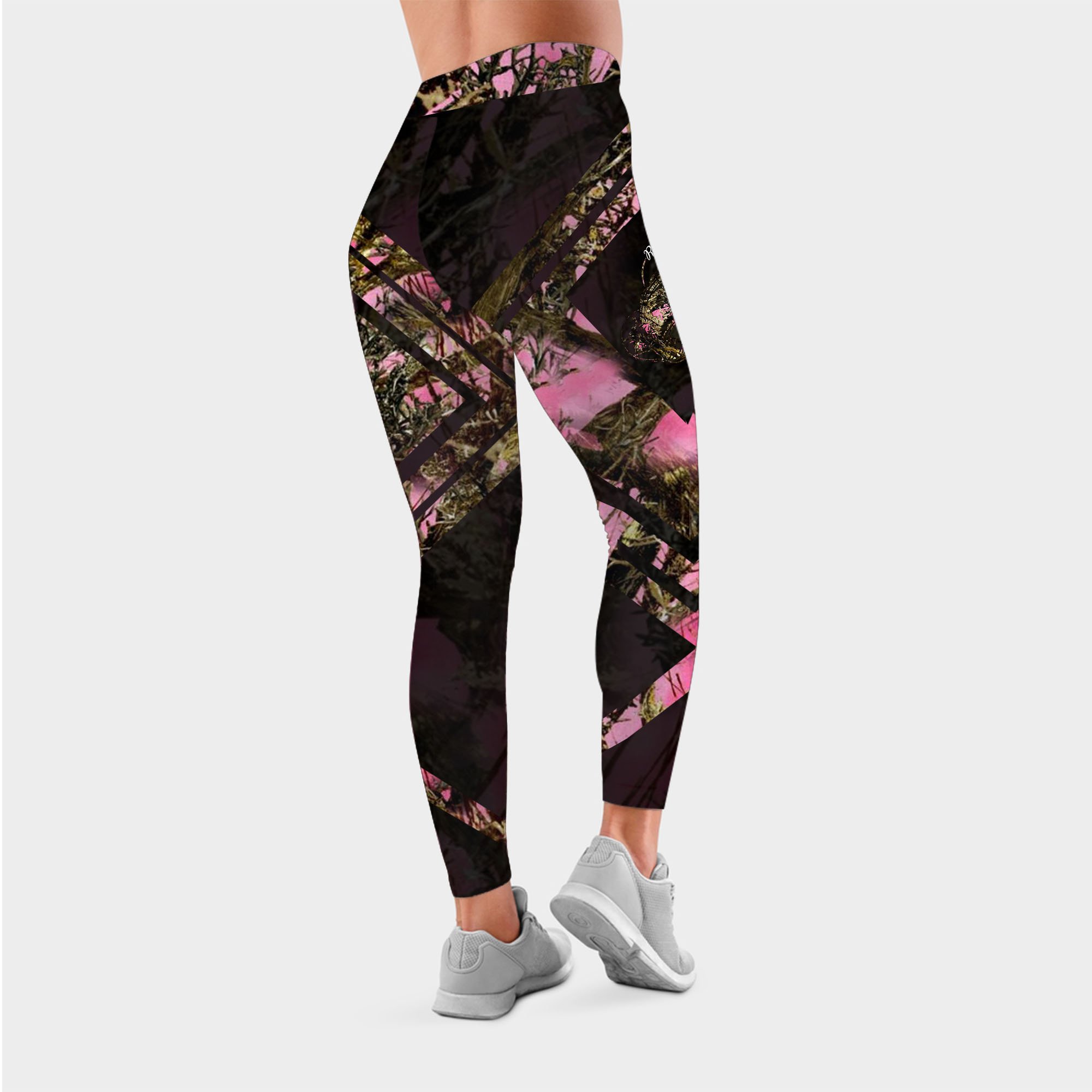 Bass Fishing pink muddy camo reel girls fish camo leggings fishing gifts for women Chipteeamz NQS1840