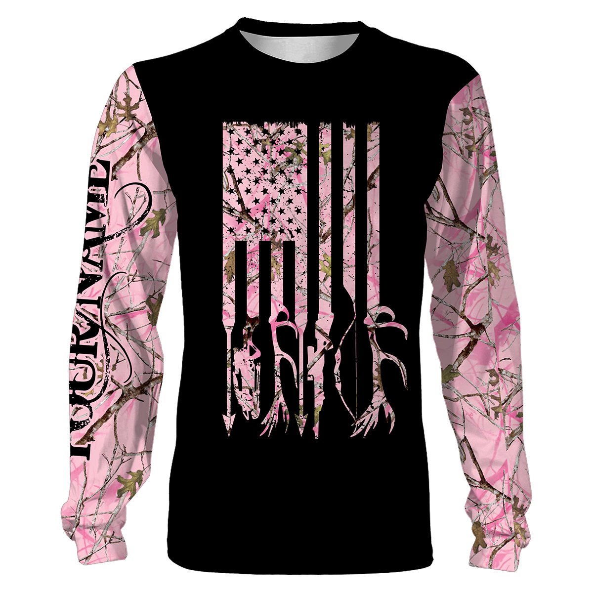 American flag Country girl clothing pink muddy girl camo Deer hunting bow hunter deer horn camouflage Customize Name 3D All Over Printed Shirt, camo leggings, camo hoodie, sweatshirt NQSD183