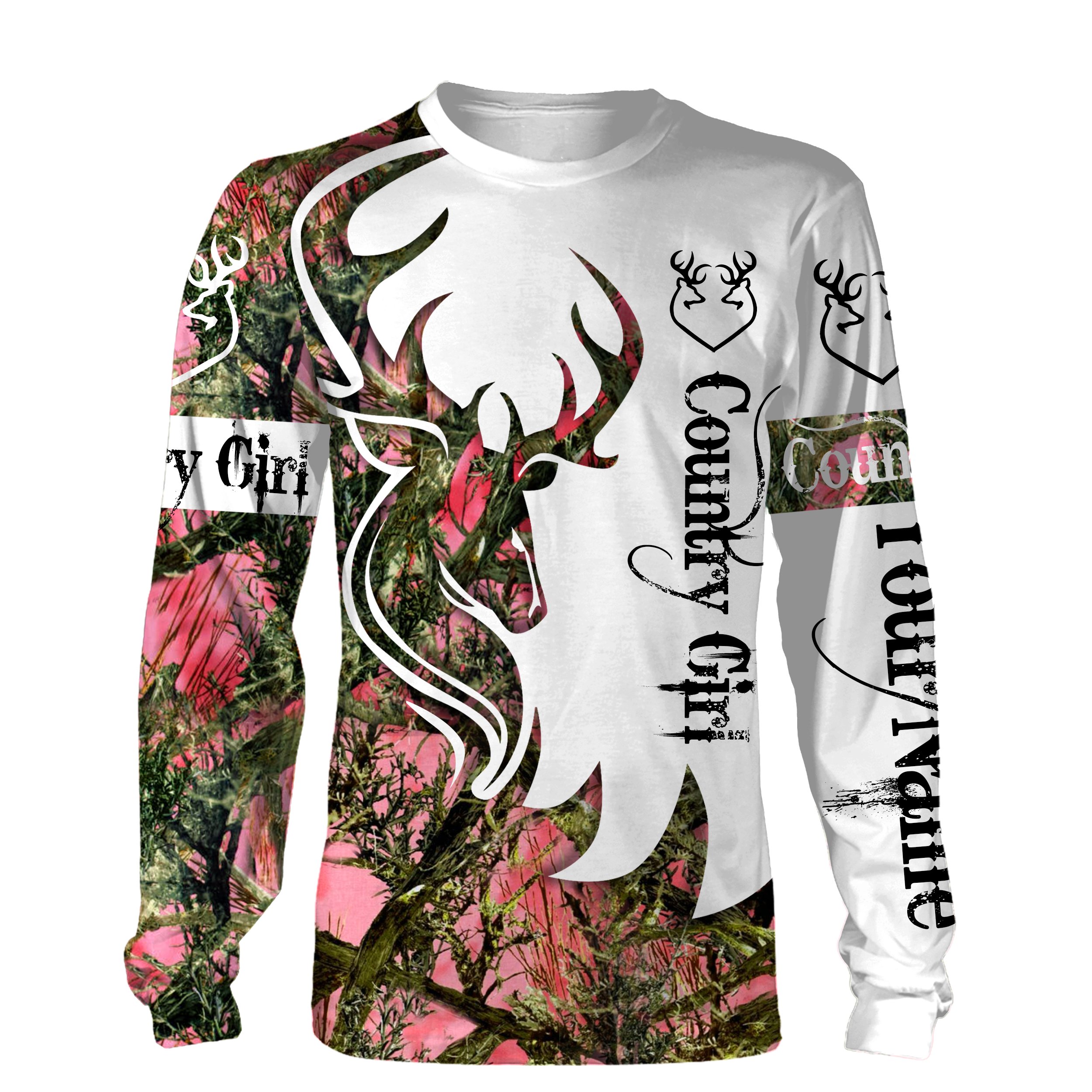 Country girl Deer hunting Muddy girl camo 3D Full printing Shirts, Hoodie, Tank top Personalized country girl outfits gift for Girl/ Women – FSD1028