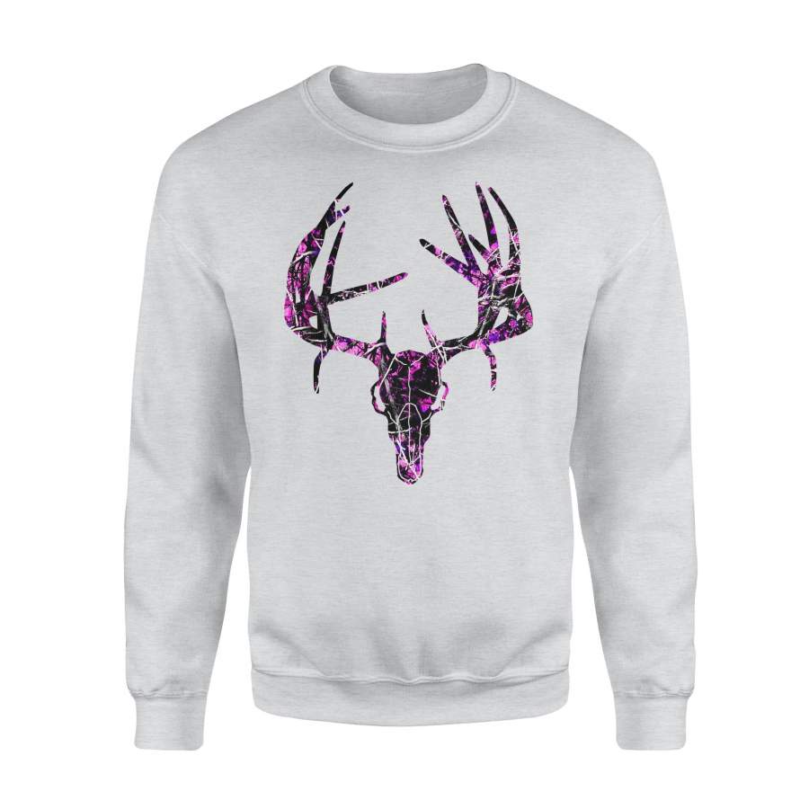 Country girl Deer Hunting Pink muddy camo Sweatshirts Deer Skull – IPHW198