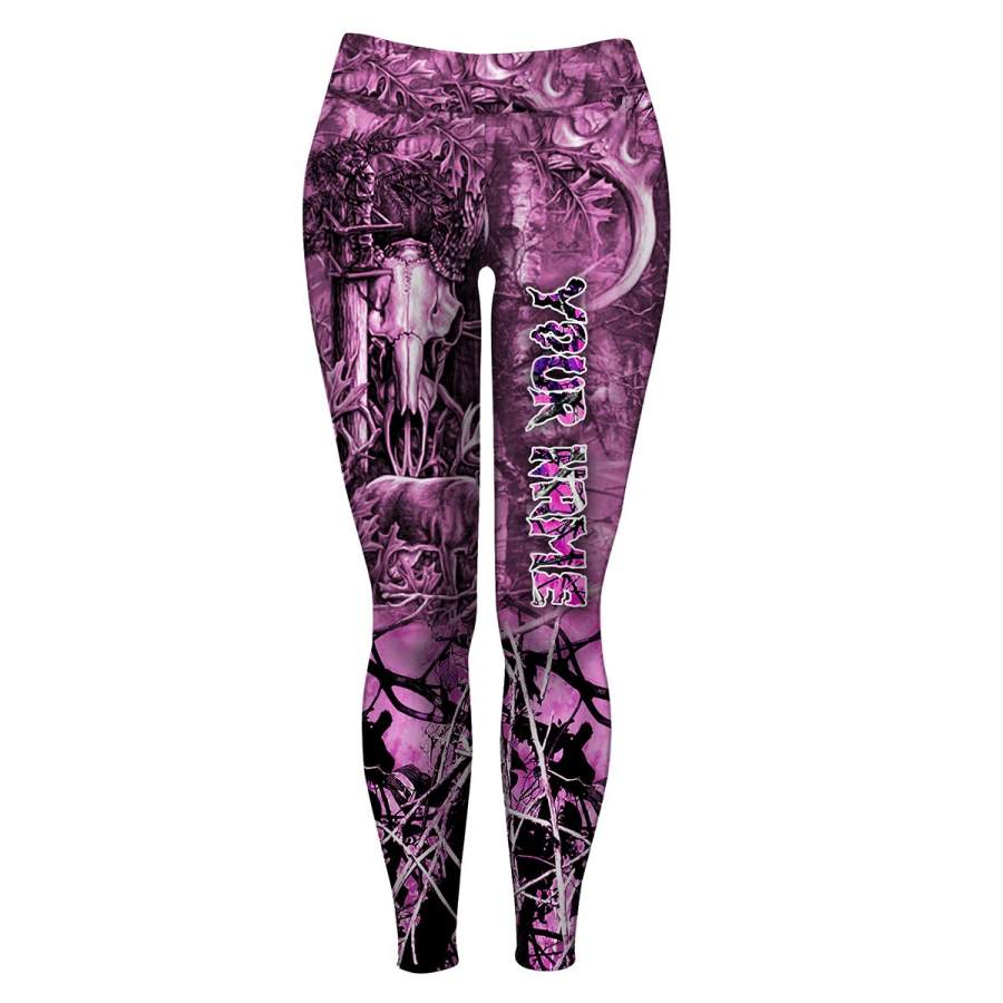 Country Girls leggings pink muddy camo Custom Name – Personalized leggings for women – FSD677