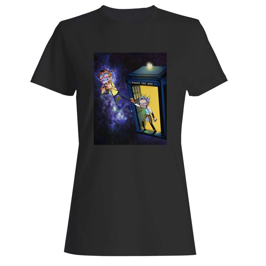 Rick And Morty And Doctor Who FWoman’s T-Shirt