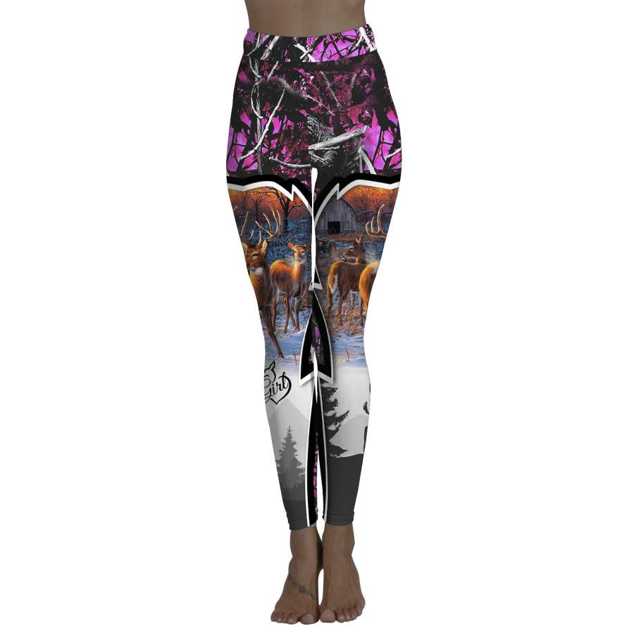 Country girl pink muddy camo leggings – FSD465