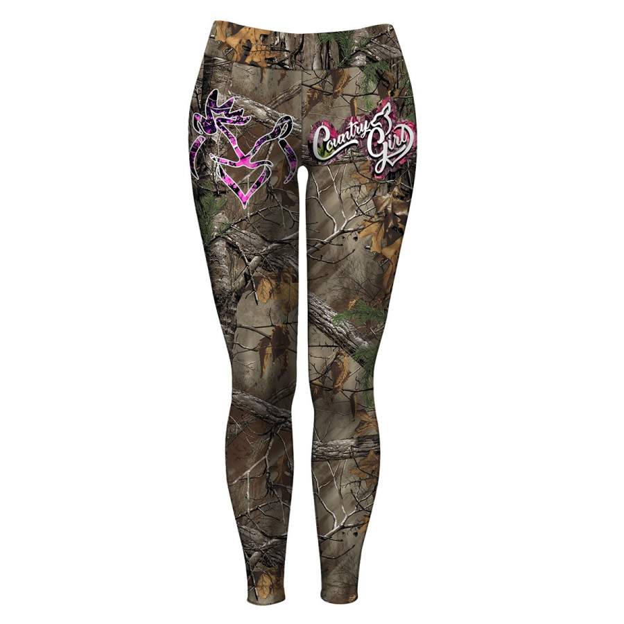 Country girl deer hunting muddy camo leggings – FSD463