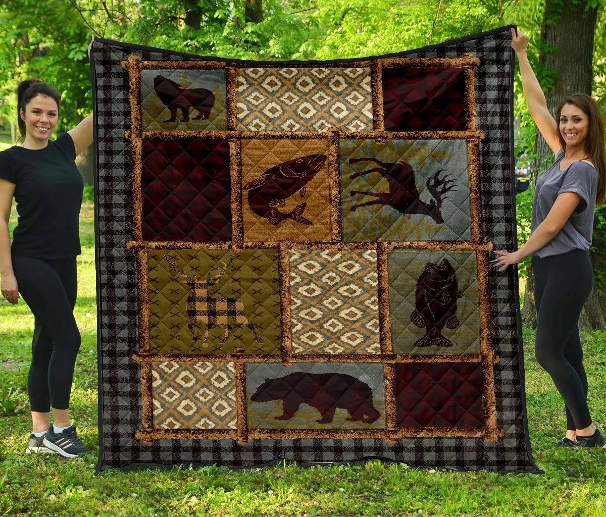 Fishing Hunting OutDoor Quilt 06726