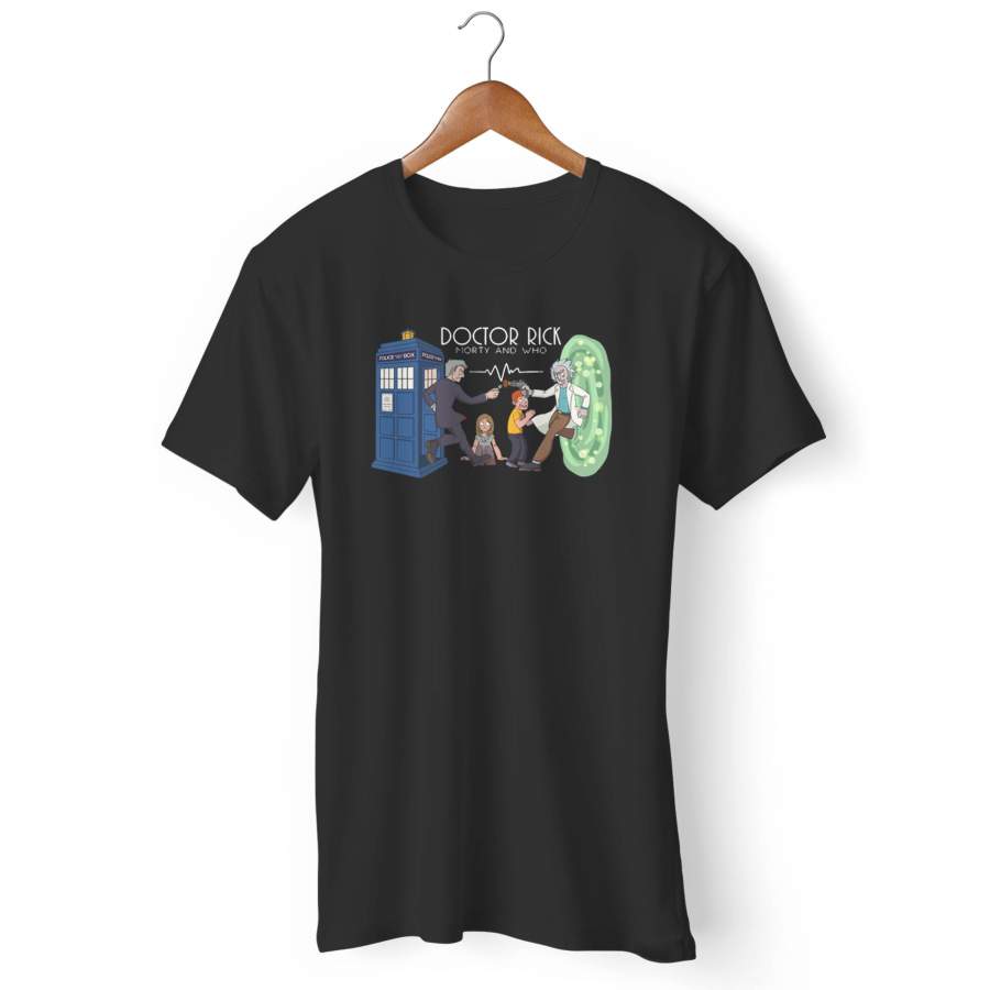 Rick And Morty Doctor Who Combo FMan’s T-Shirt