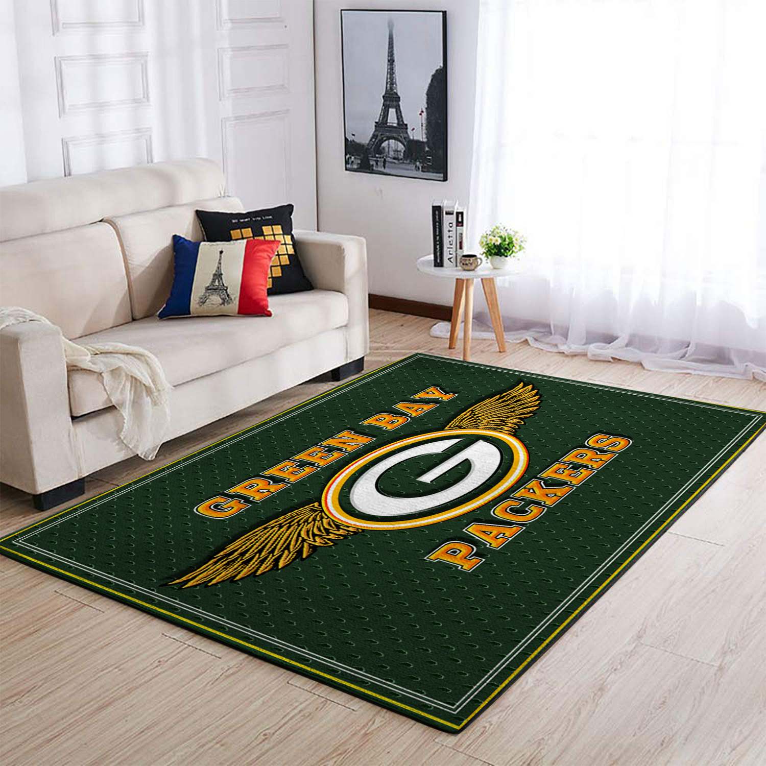 Green Bay Packers Area Rugs Living Room Carpet Christmas Gift Floor Decor Rcdd81F35091