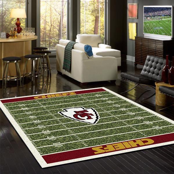 Kansas City Chiefs Area Rug Football Area Rug Floor Decor