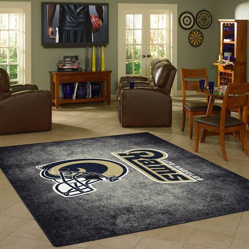 Los Angeles Rams Rug, Football Rug Floor Decor