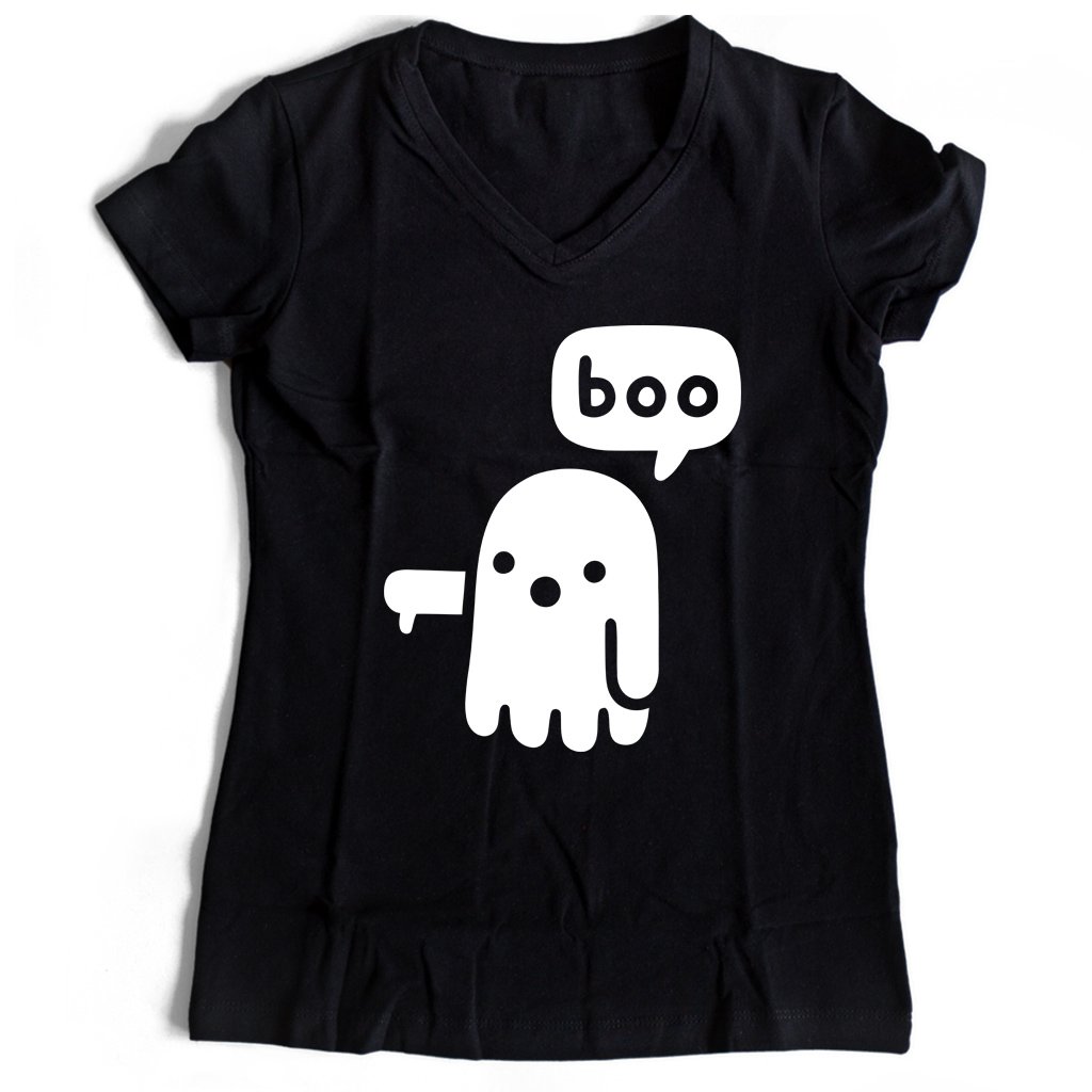 Ghost Of Disapproval Women’s V-Neck Tee T-Shirt