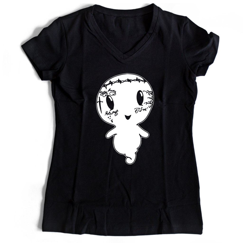 Ghost Malone Women’s V-Neck Tee T-Shirt