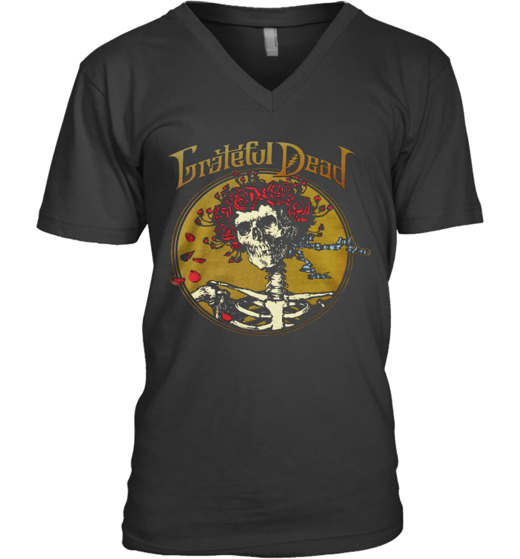 TornadoT grateful dead Mens Grateful Skull 70 VNeck