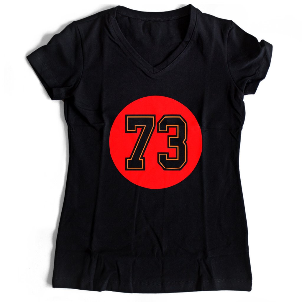 Joe Haeg Number 73 Jersey Tampa Bay Buccaneers Women’s V-Neck Tee T-Shirt