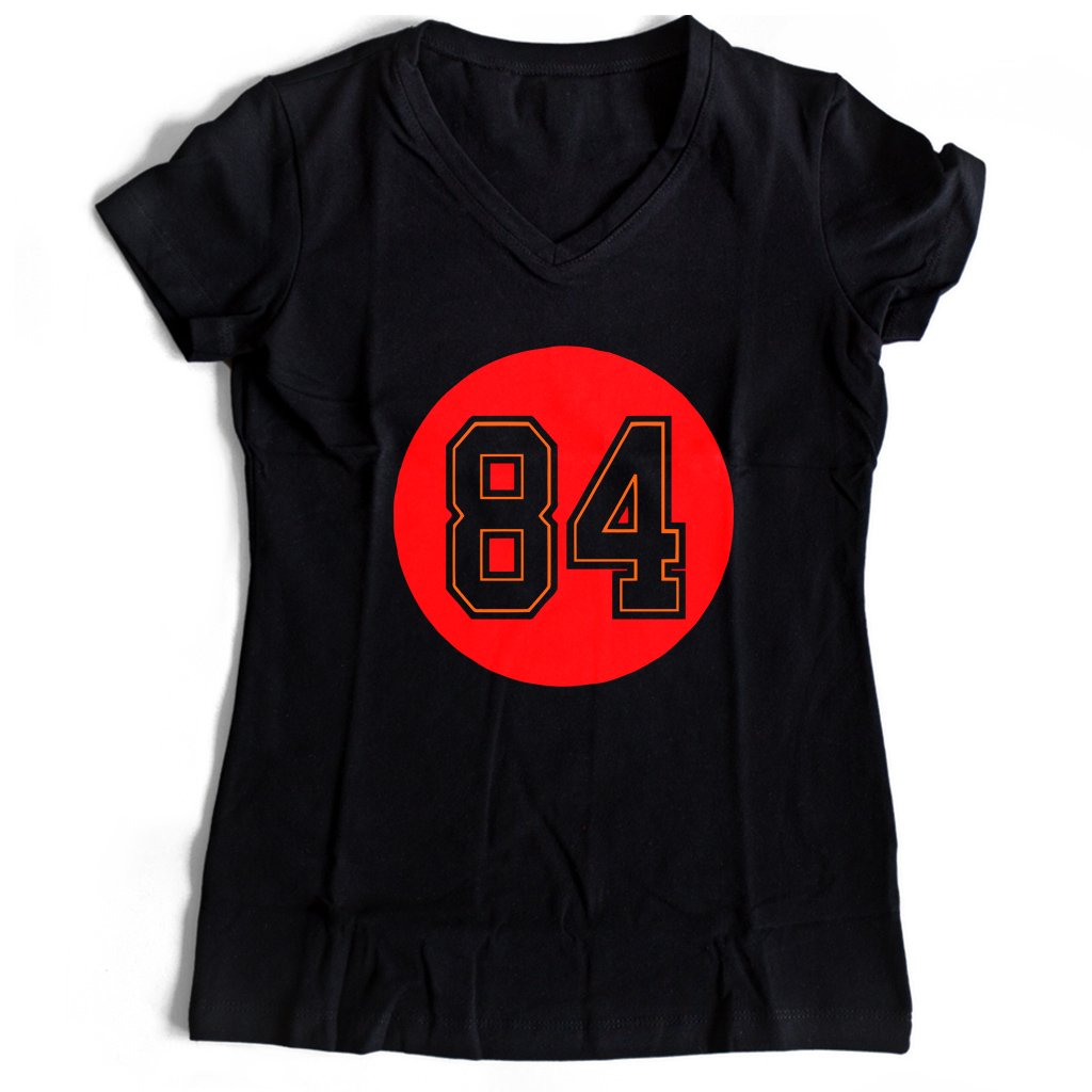 Cameron Brate Number 84 Tampa Bay Buccaneers Women’s V-Neck Tee T-Shirt