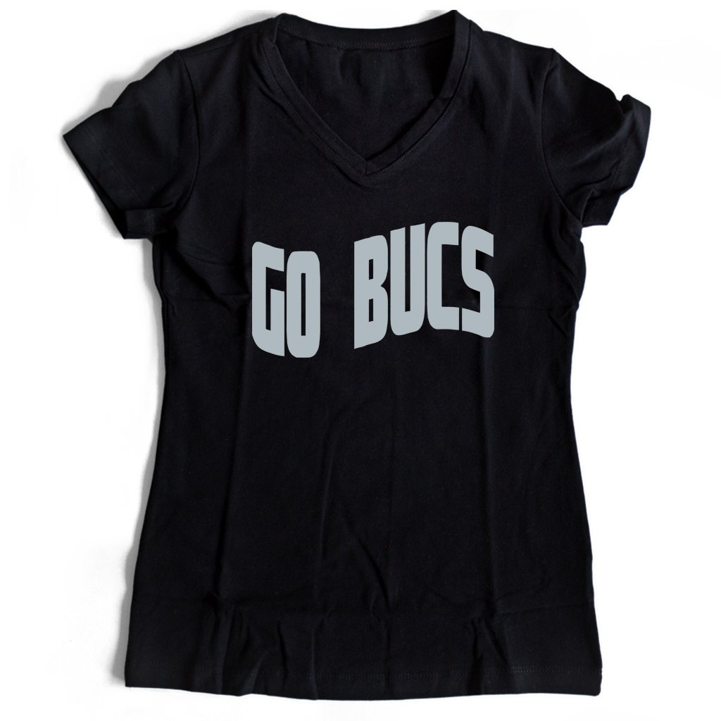 Go Bucs Red Tampa Bay Buccaneers Super Bowl 2 Women’s V-Neck Tee T-Shirt