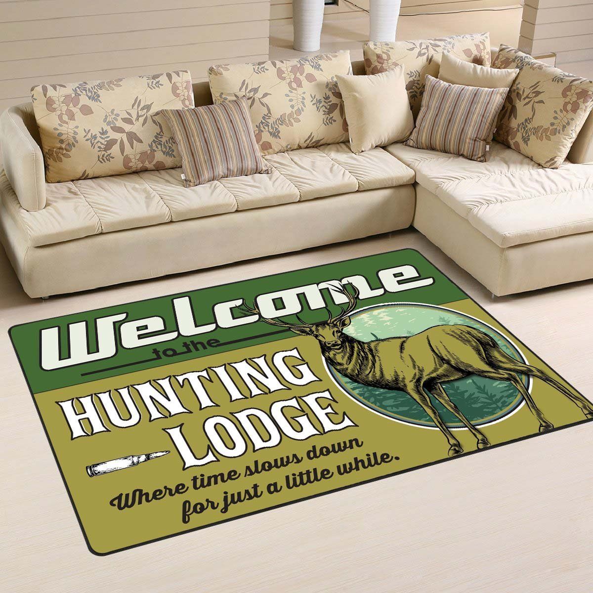 Welcom to the Hunting Lodge Area Rug 06444