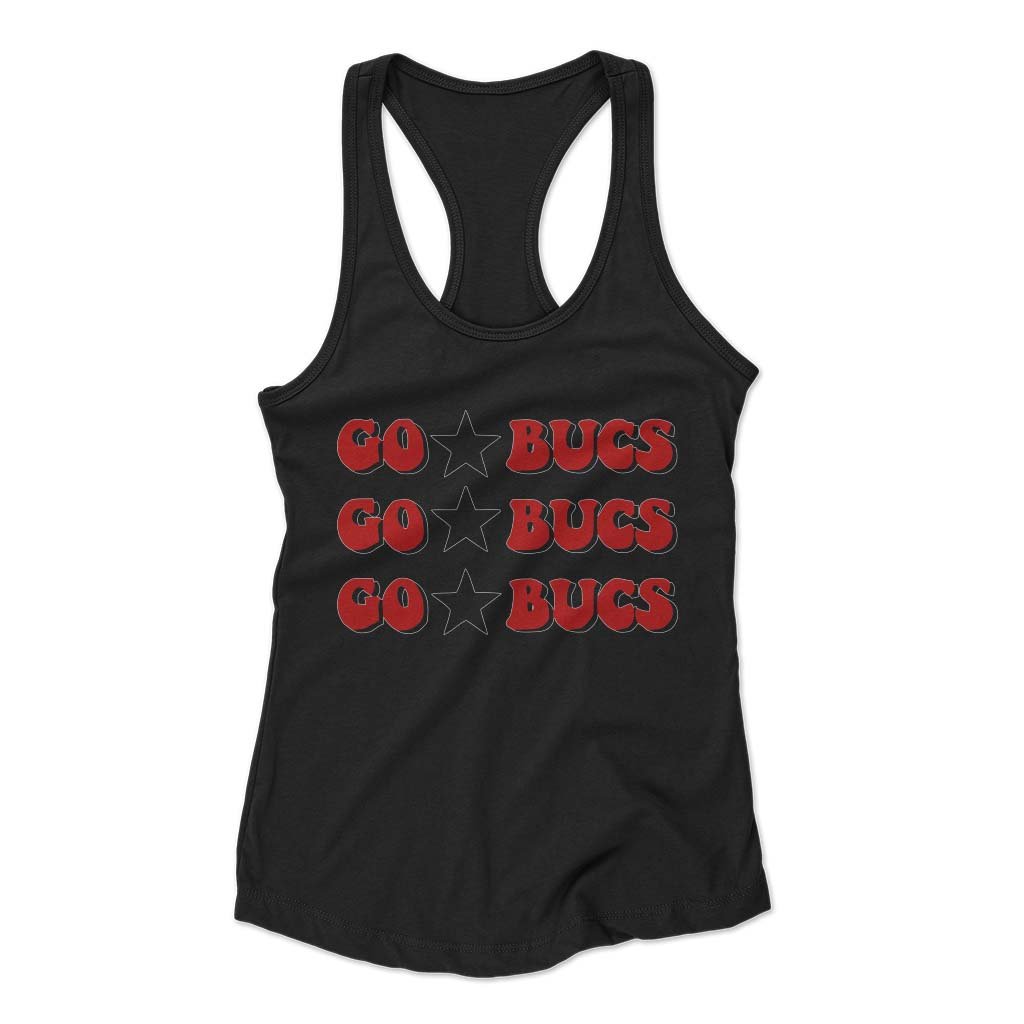 Go Bucs Red Tampa Bay Buccaneers Super Bowl Woman’s Racerback Tank Top