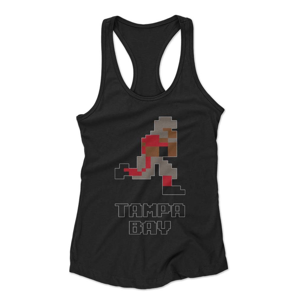 8 Bit Tampa Bay Buccaneers Football Two Woman’s Racerback Tank Top