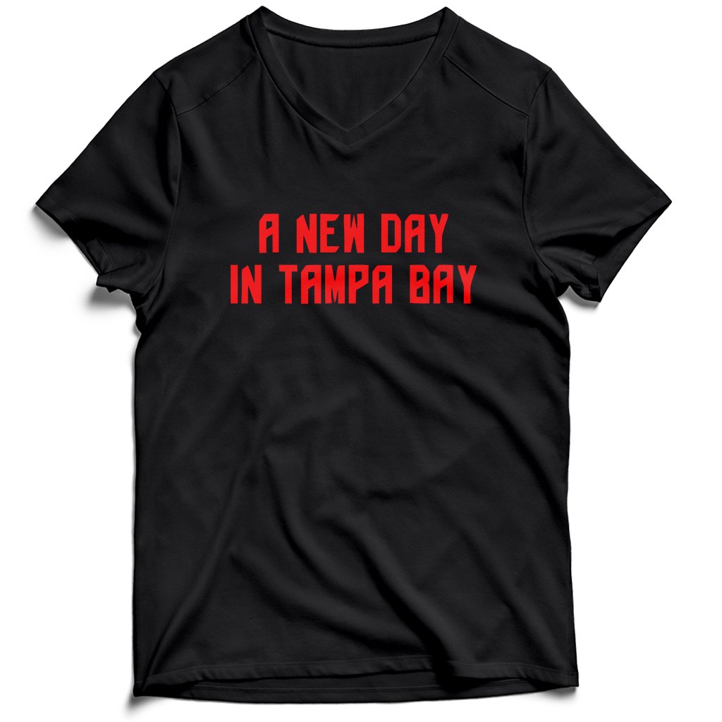 A New Day In Tampa Bay Buccaneers Football Men’s V-Neck Tee T-Shirt