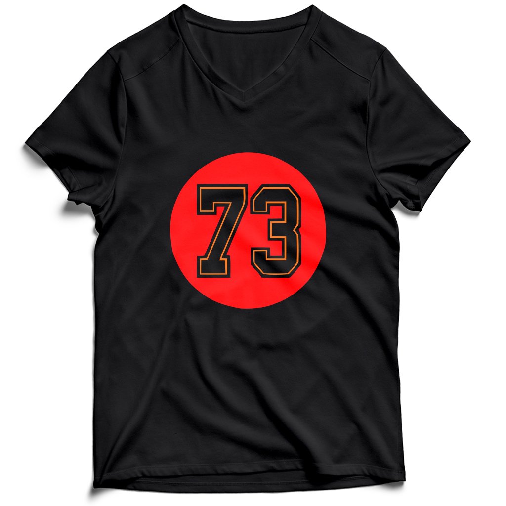 Joe Haeg Number 73 Jersey Tampa Bay Buccaneers Men’s V-Neck Tee T-Shirt