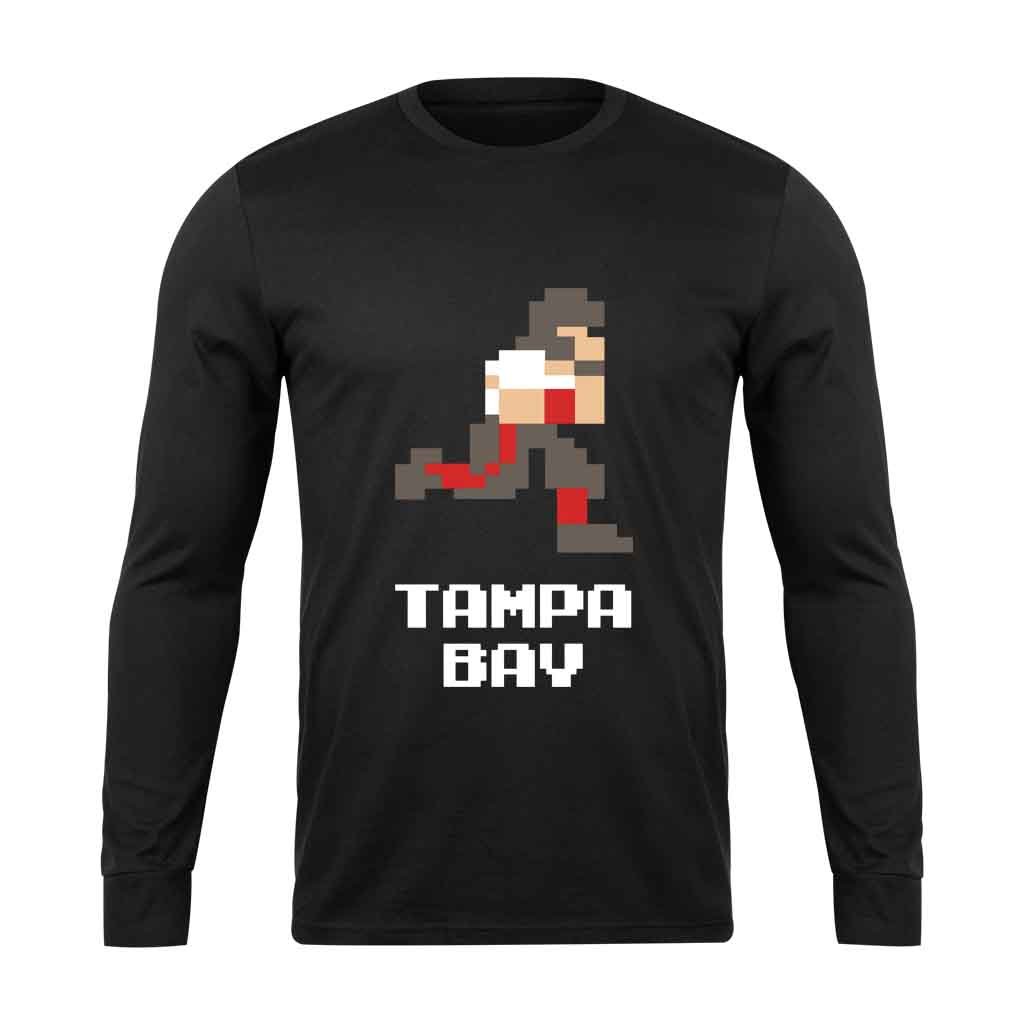 8 Bit Tampa Bay Buccaneers Football One Long Sleeve T-Shirt